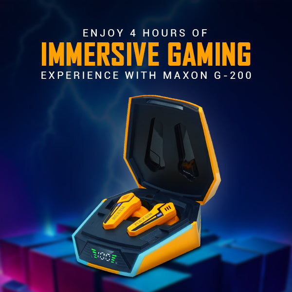 Enjoy 4 Hours of Immersive Gaming Experience With Maxon G-200