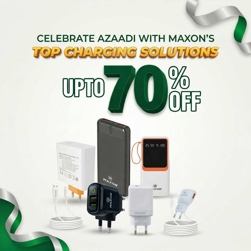 Celebrate Azaadi with Maxon's Top Charging Solutions—Up to 70% Off!