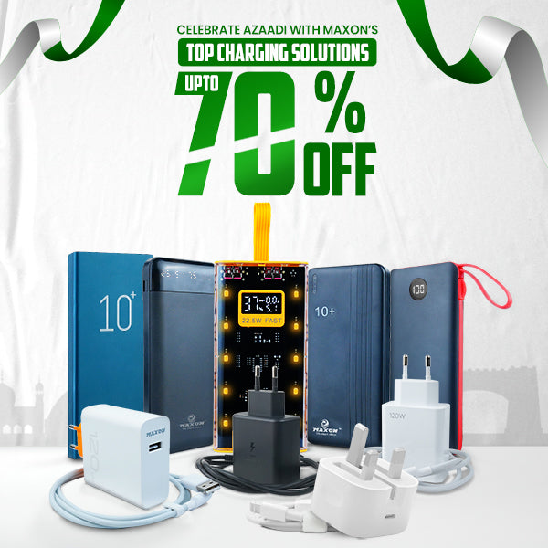 Celebrate Azaadi with Maxon's Top Charging Solutions—Up to 70% Off!