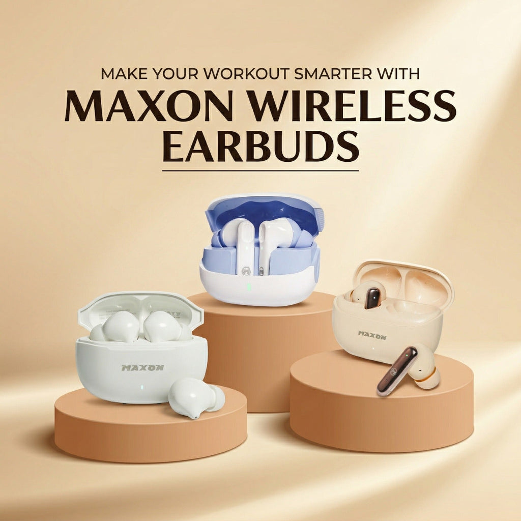 Make Your Workout Smarter with Maxon Wireless Earbuds