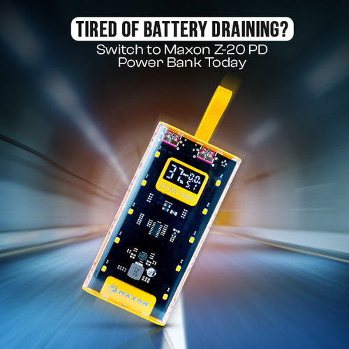 Tired of Battery Draining? Switch to Maxon Z-20 PD Power Bank