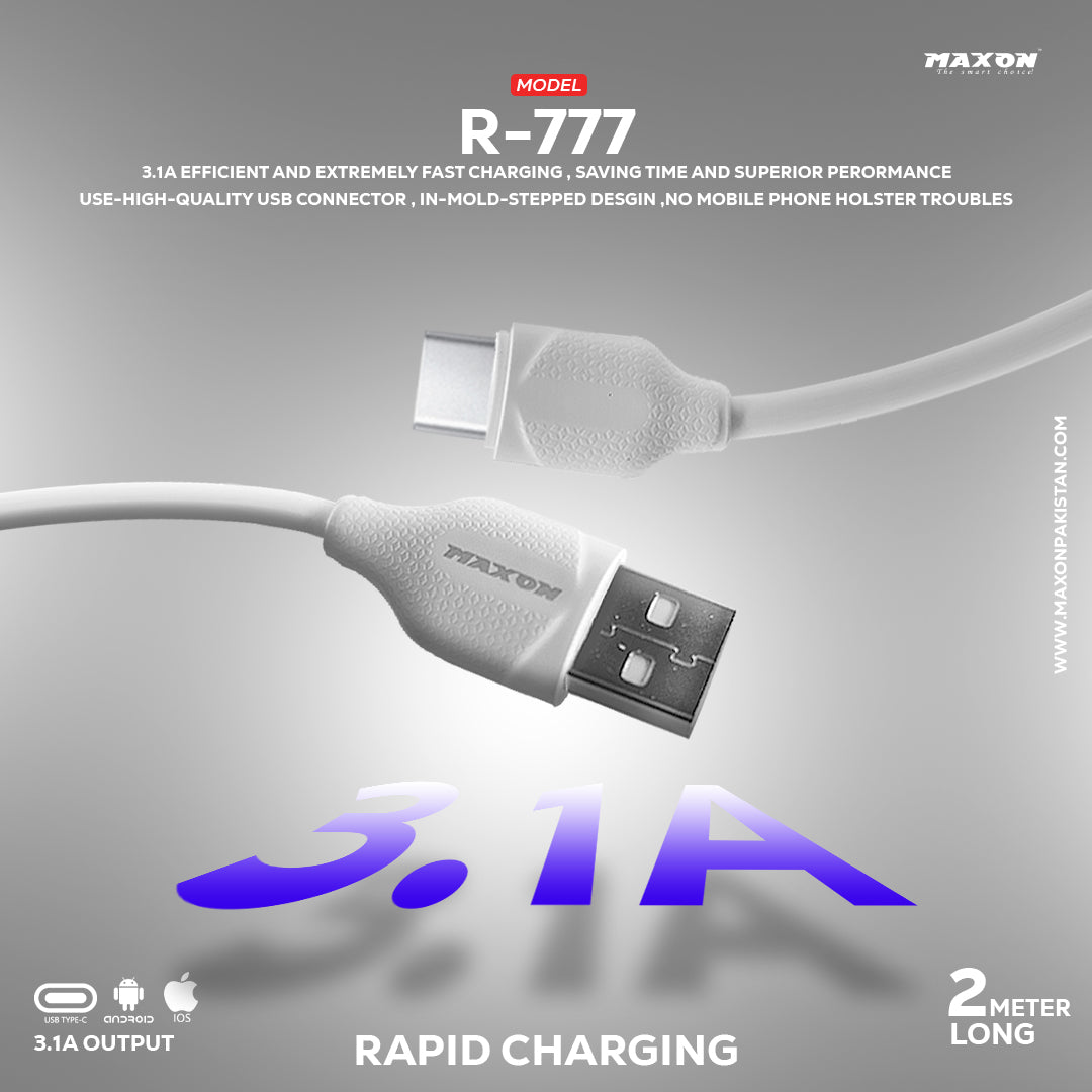 R-777 Charging Cable 2 Meter Long Cable