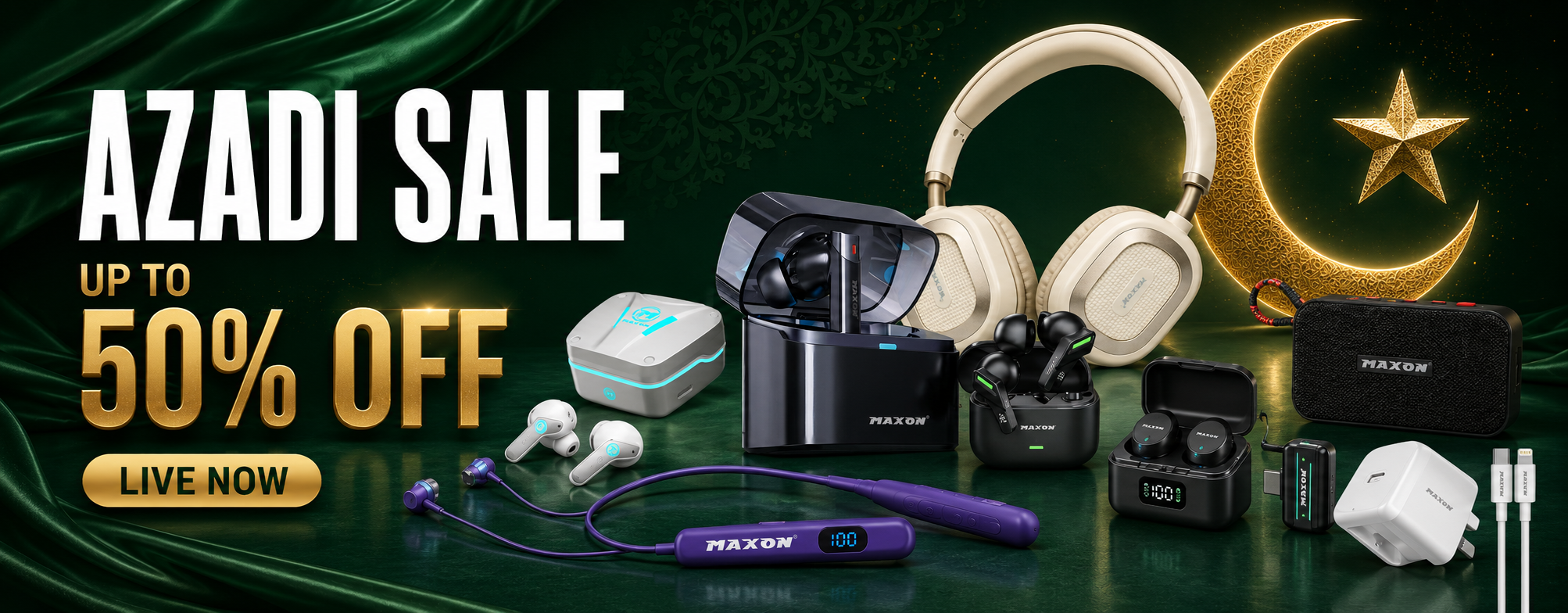 MAXON Azadi Sale — up to 50% off — coming soon