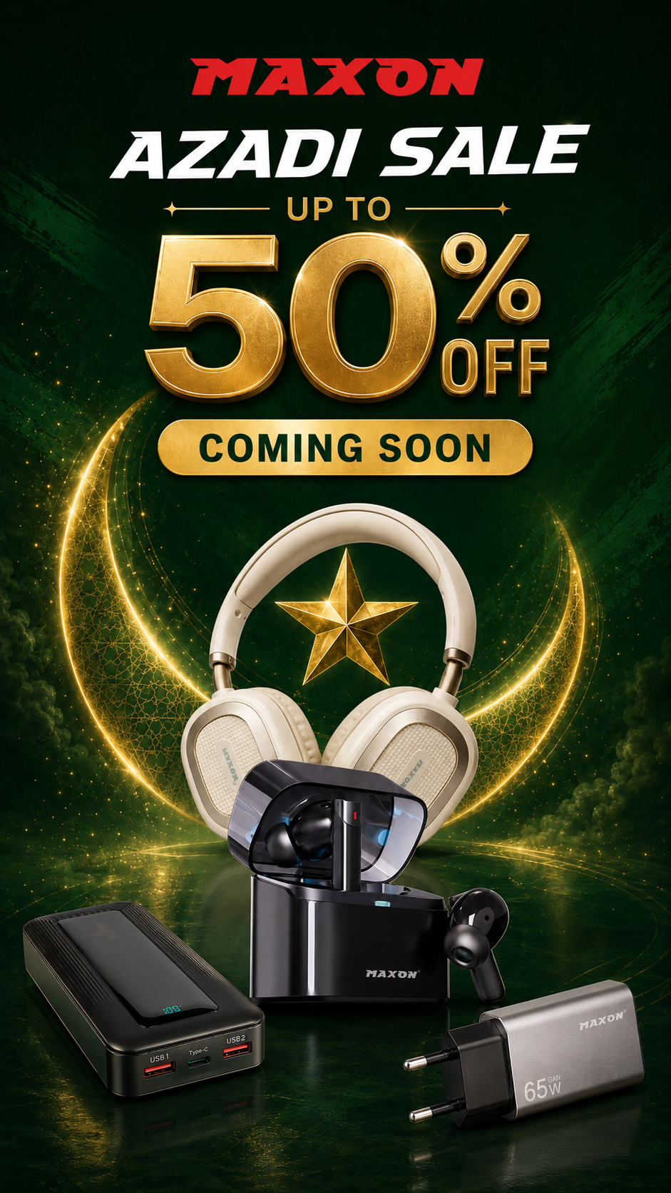 MAXON Azadi Sale — up to 50% off — coming soon