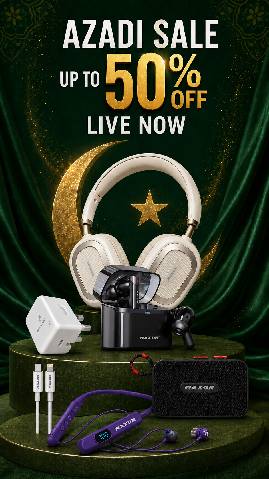 MAXON Azadi Sale — up to 50% off — coming soon