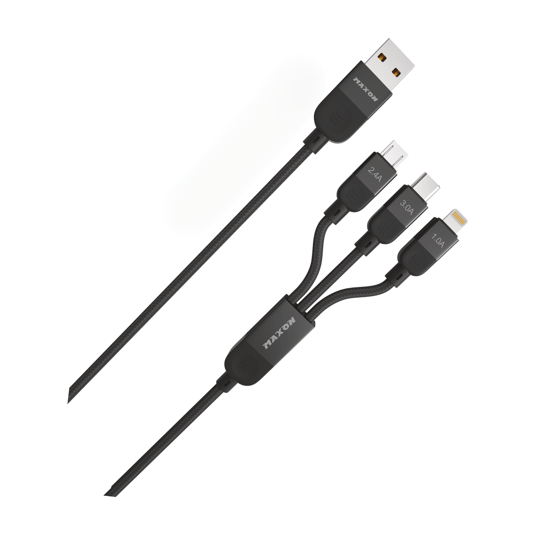 MAXON MX-531 Flash (3in1) Metal Braided Cable