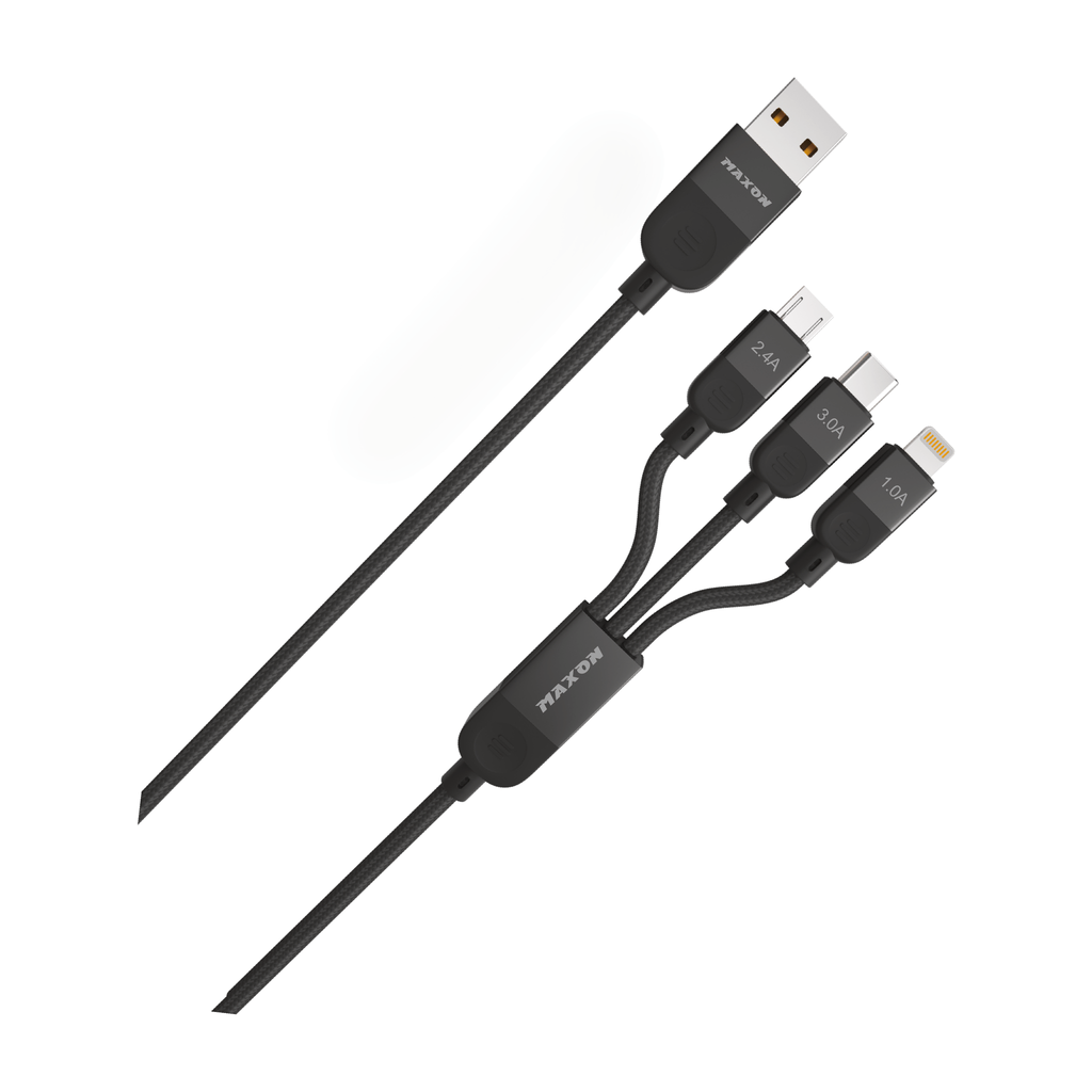 MAXON MX-531 Flash (3in1) Metal Braided Cable