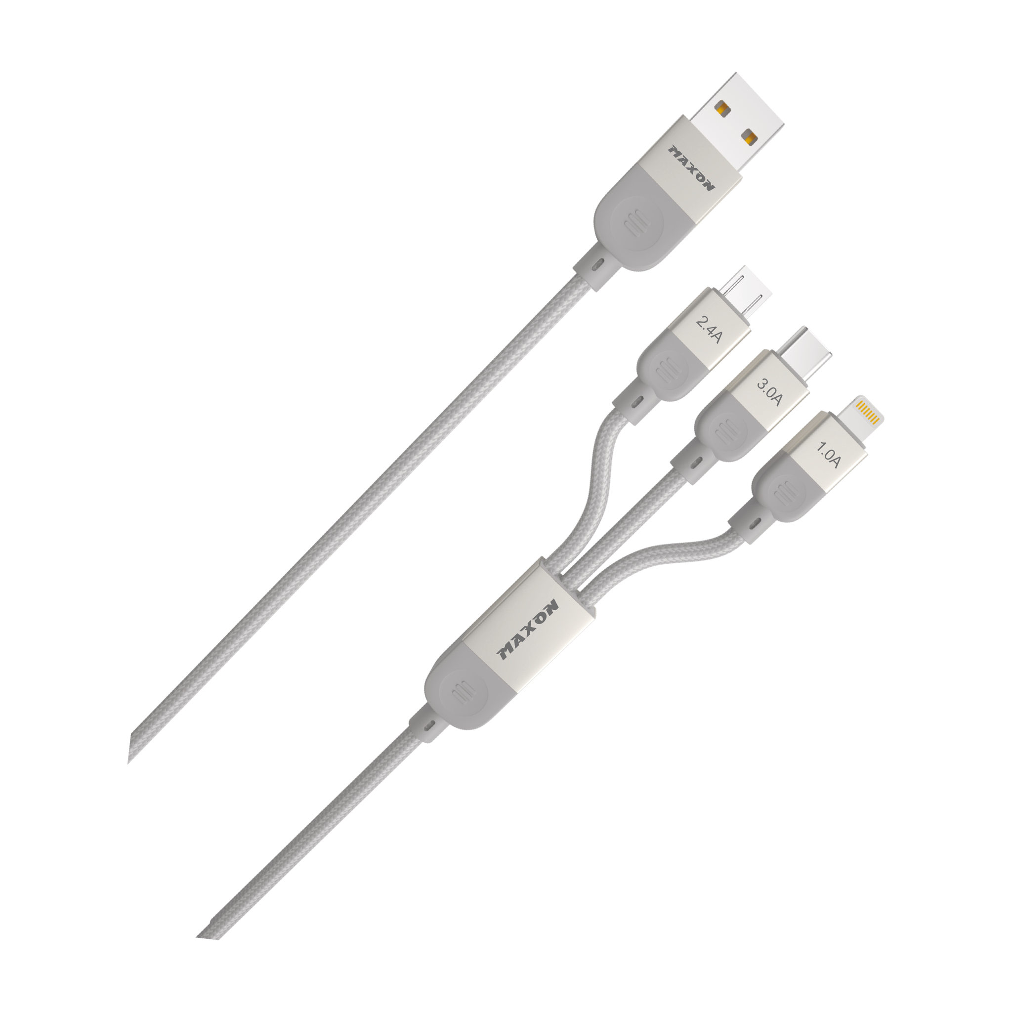 MAXON MX-531 Flash (3in1) Metal Braided Cable