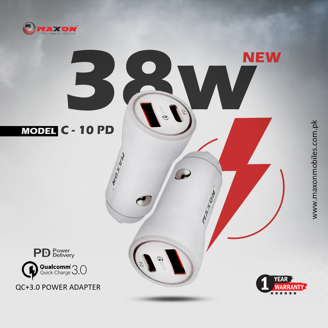 C-10PD 38W CAR CHARGER