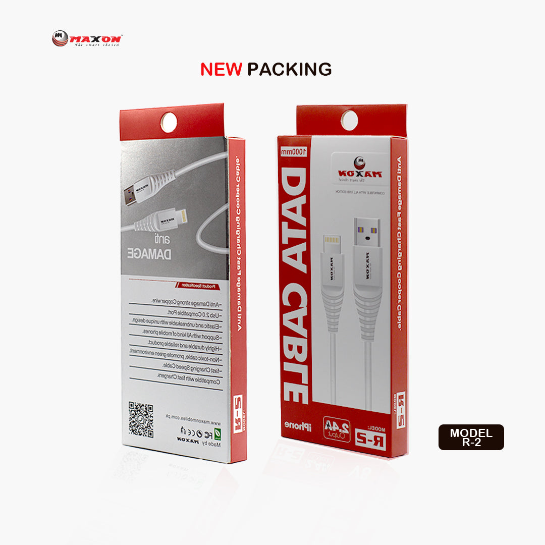 Data Cable Rخمم Maxon R-2 Data Cable for Android, Type C & iPhone